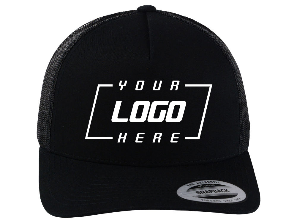 YP Classics 5-Panel Retro Trucker - Black