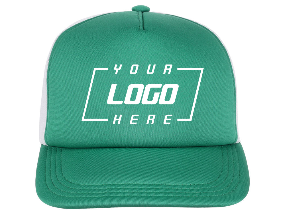 Crowns By Lids Screen Foam Trucker Cap - White/Green