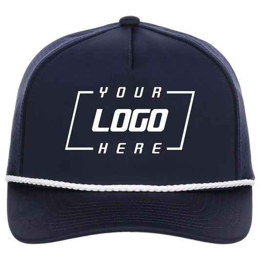 Crowns By Lids Rope 5-Panel Tech Cap - Navy