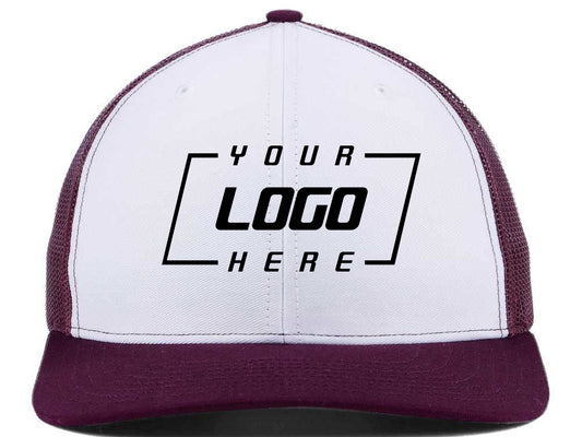 Richardson 112 Trucker - White/Maroon