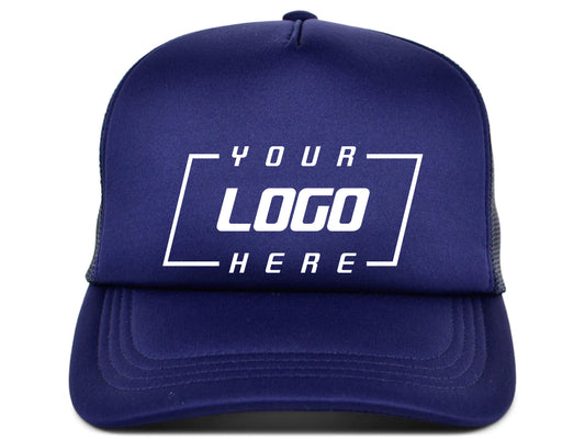 Crowns By Lids Screen Foam Trucker Cap - Navy/Navy