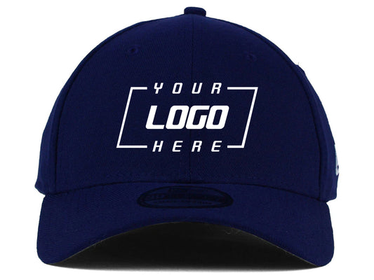 New Era Blank Poly 39THIRTY Cap - Light Navy