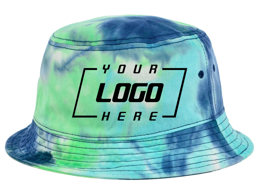 Tiedye Bucket Hat Blank - Ocean