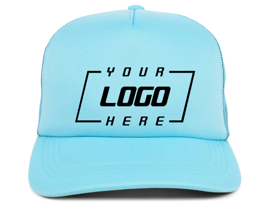 Crowns By Lids Screen Foam Trucker Cap - Turquoise/Turquoise