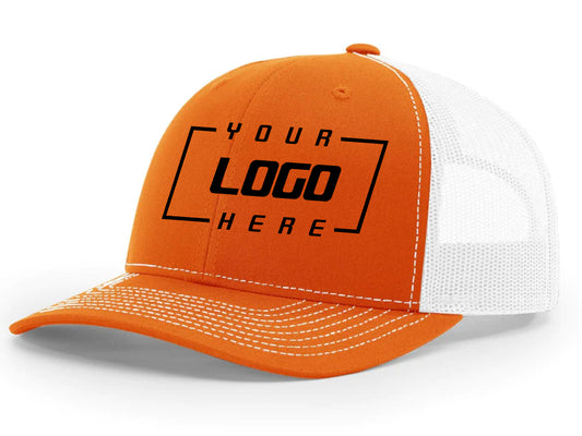 Richardson 112 Trucker - Orange/White