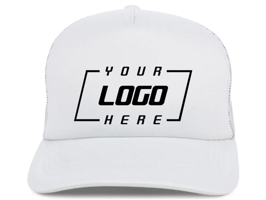 Crowns By Lids Screen Foam Trucker Cap - White/White