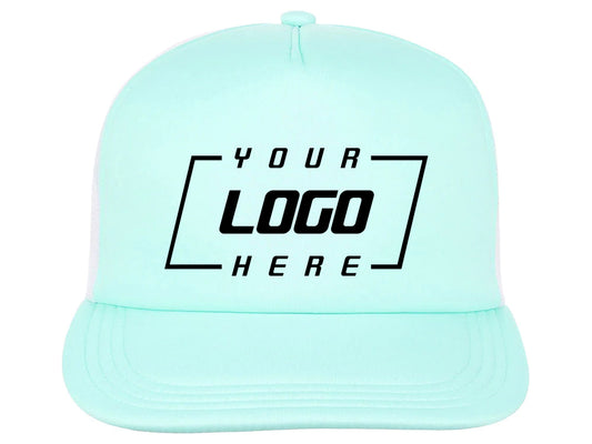 Crowns By Lids Screen Foam Trucker Cap - Light Green/White