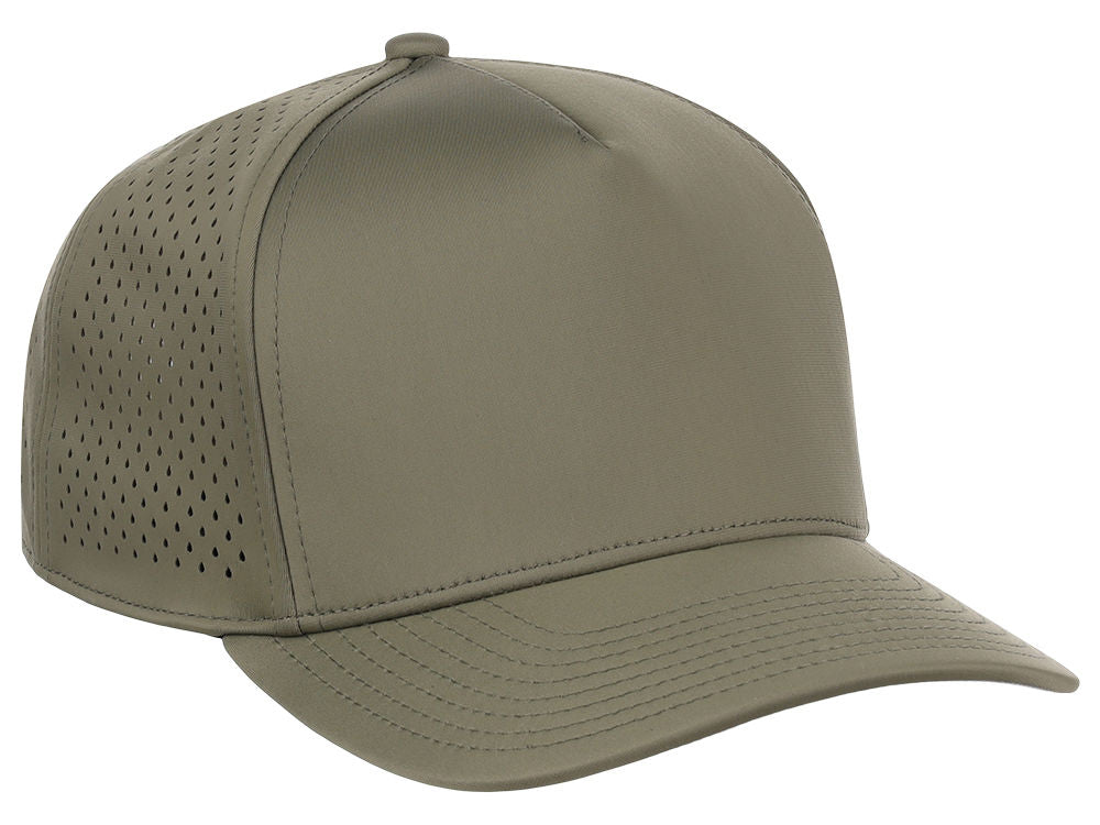 Crowns By Lids Tee Box 5-Panel Tech Cap - Olive