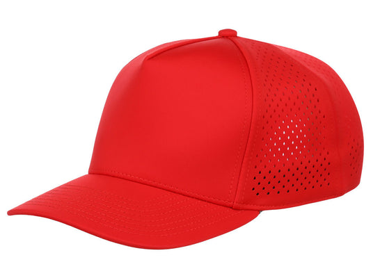 Crowns By Lids Tee Box 5-Panel Tech Cap - Red