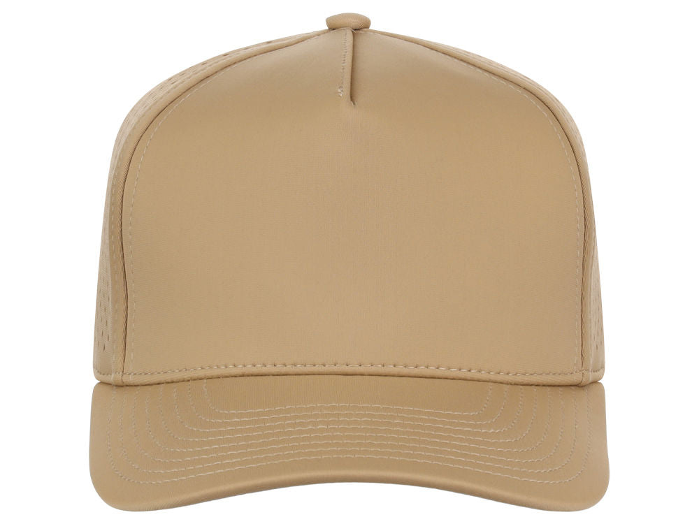 Crowns By Lids Tee Box 5-Panel Tech Cap - Khaki