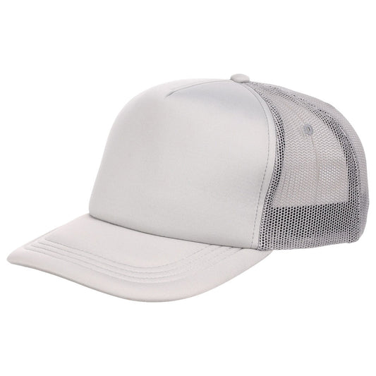 Crowns By Lids Screen Foam Trucker Cap - Grey/Grey