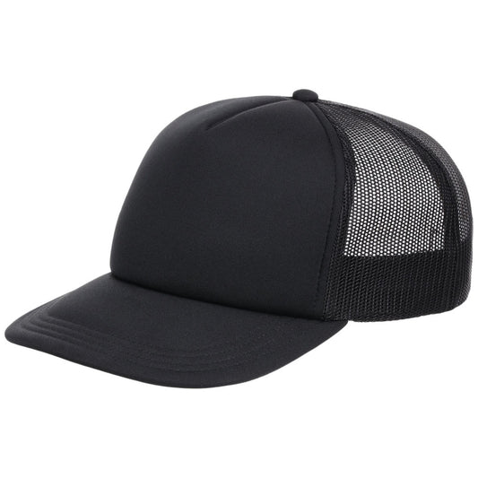 Crowns By Lids Screen Foam Trucker Cap - Black/Black