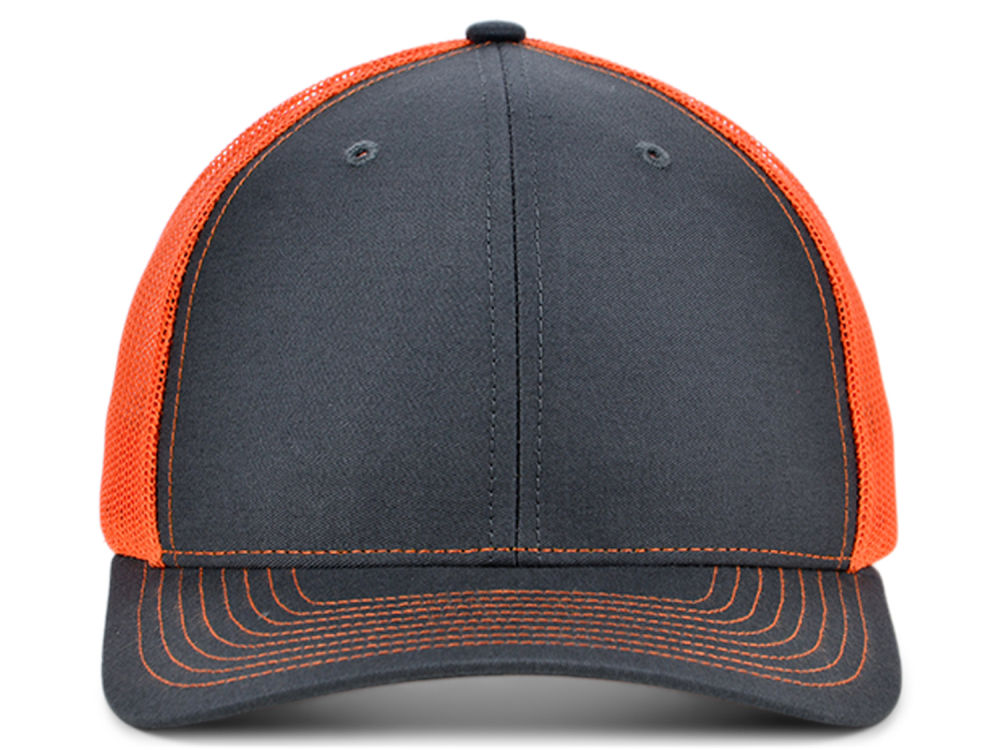 Richardson 112 Trucker - Charcoal/Orange