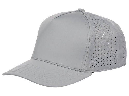 Crowns By Lids Tee Box 5-Panel Tech Cap - Grey