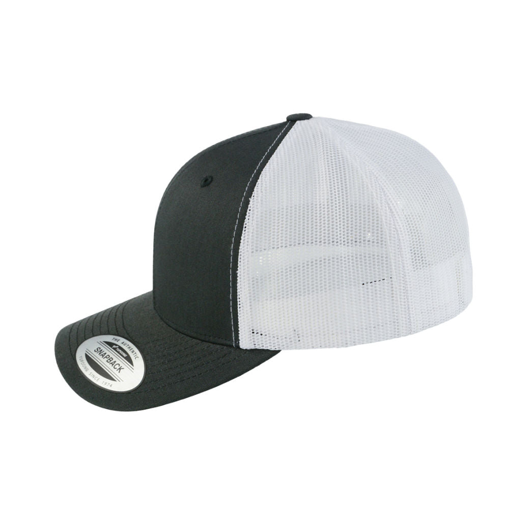 Flexfit Retro 2-Tone Trucker - Charcoal/White