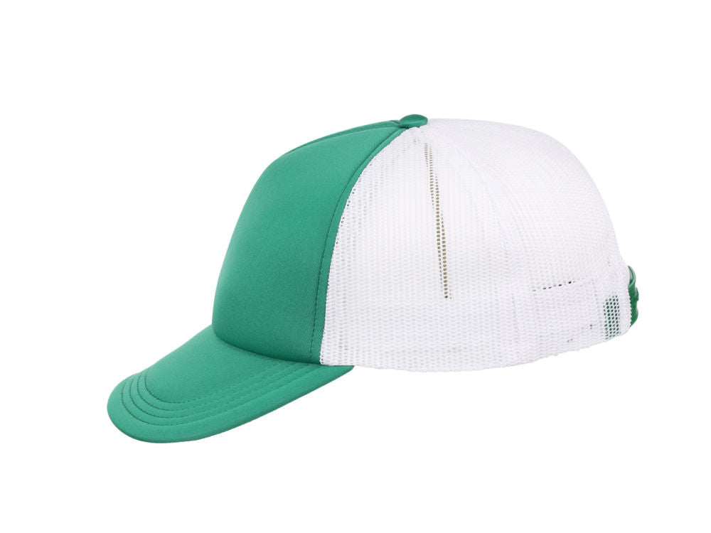 Crowns By Lids Screen Foam Trucker Cap - White/Green