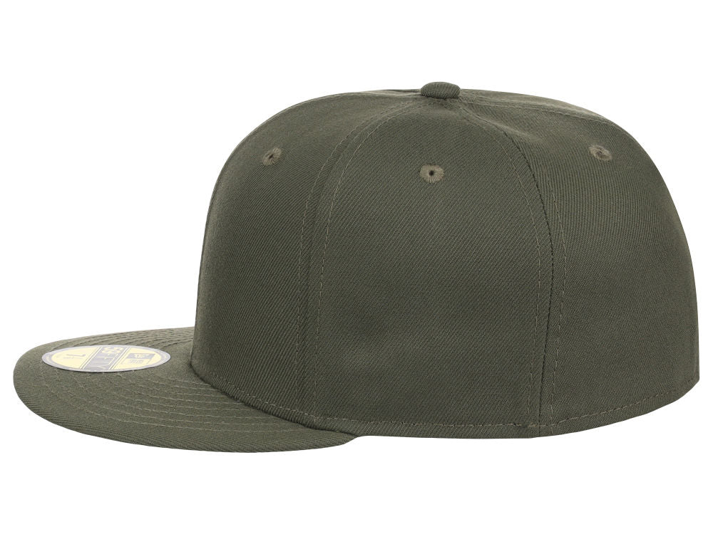 New Era Blanks 59FIFTY Plain Blank Fitted Hat Graphite Tonal