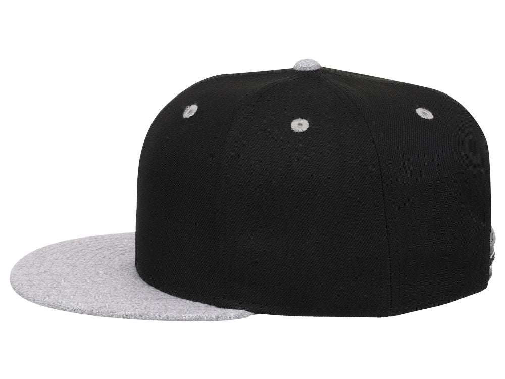 Crowns By Lids Dime Snapback Cap - Black/Heather Grey