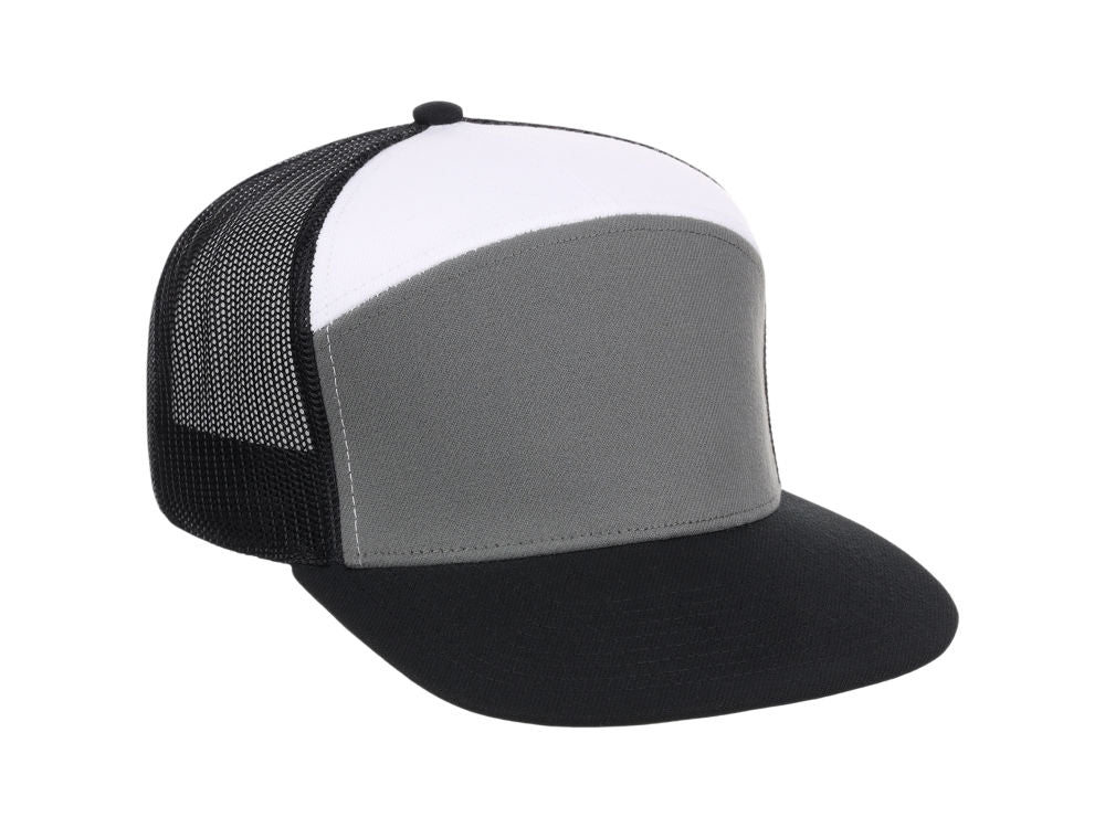 Crowns by Lids Birdie 7-Panel Trucker - Charcoal/White/Black