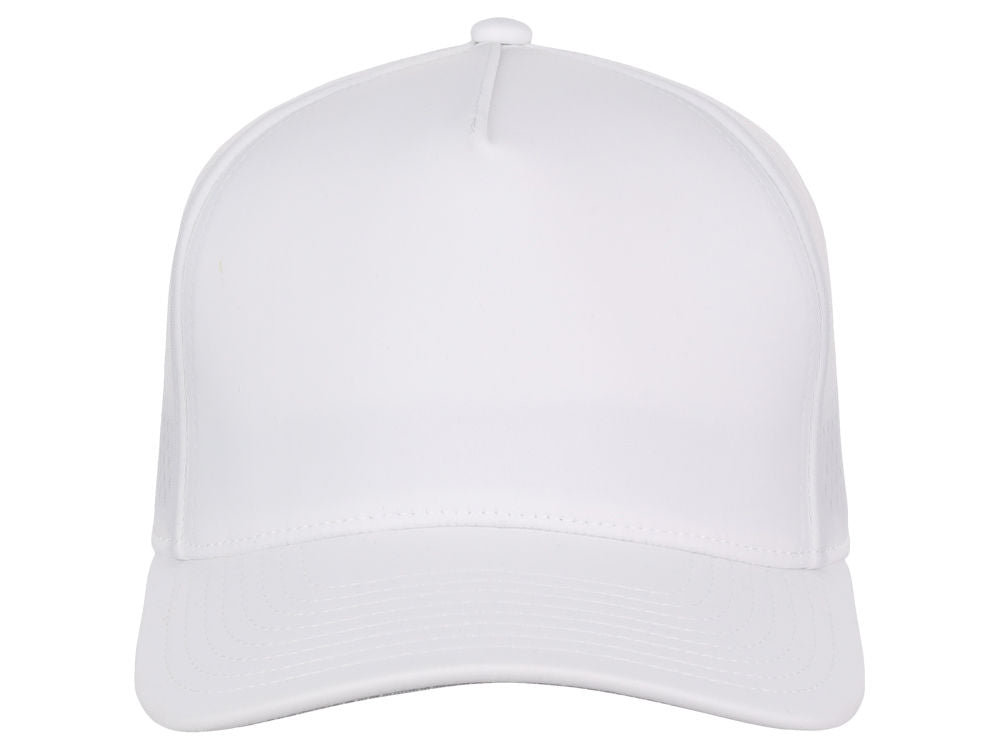 Crowns By Lids Tee Box 5-Panel Tech Cap - White