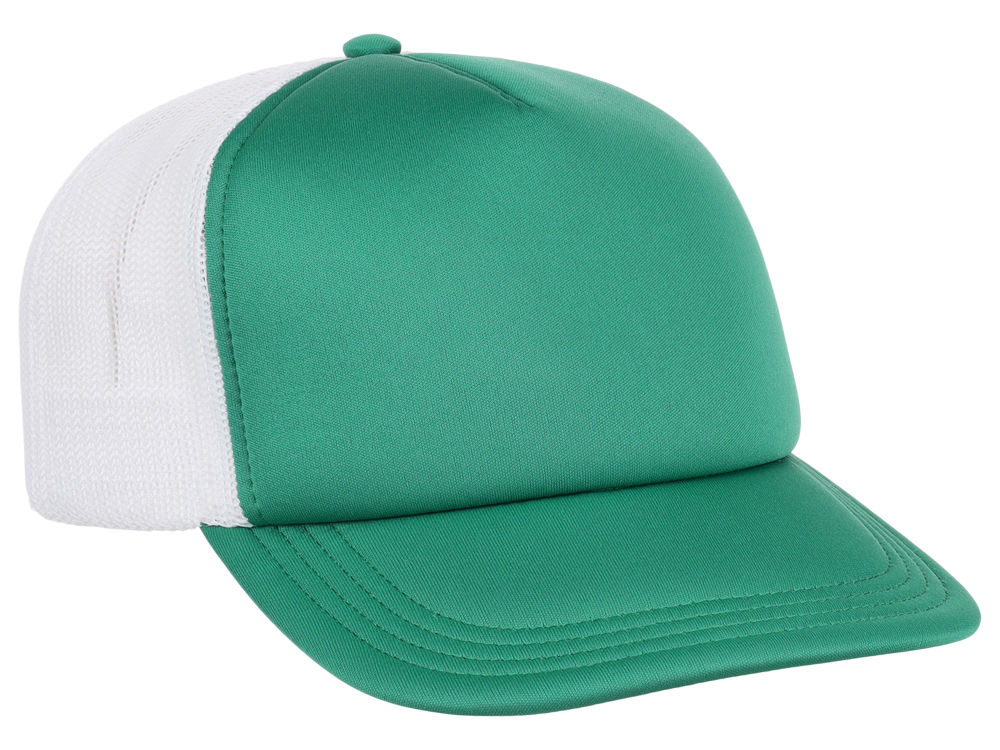 Crowns By Lids Screen Foam Trucker Cap - White/Green