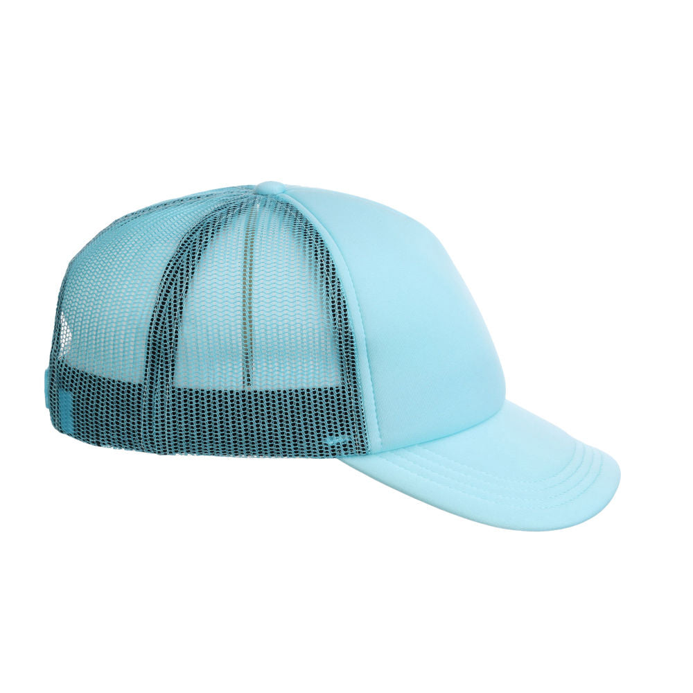 Crowns By Lids Screen Foam Trucker Cap - Turquoise/Turquoise