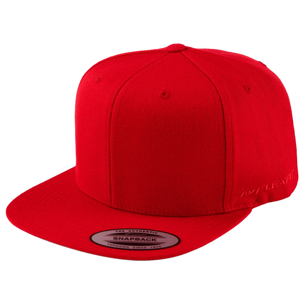 Flexfit Classic Snapback - Red – CustomLids.com