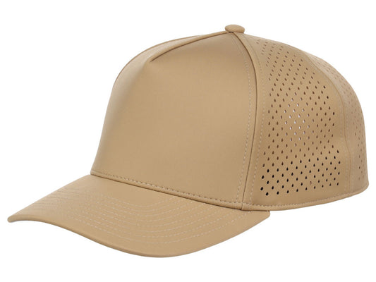 Crowns By Lids Tee Box 5-Panel Tech Cap - Khaki