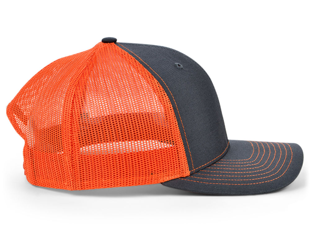 Richardson 112 Trucker - Charcoal/Orange