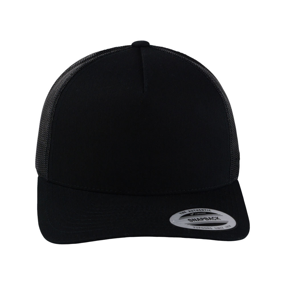YP Classics 5-Panel Retro Trucker - Black