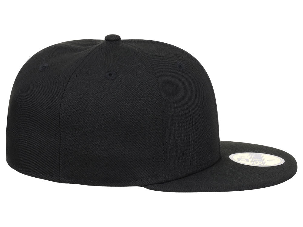 New Era Blank Custom 59FIFTY Fitted Cap (6 7/8, Black/Grey UV) at   Men's Clothing store