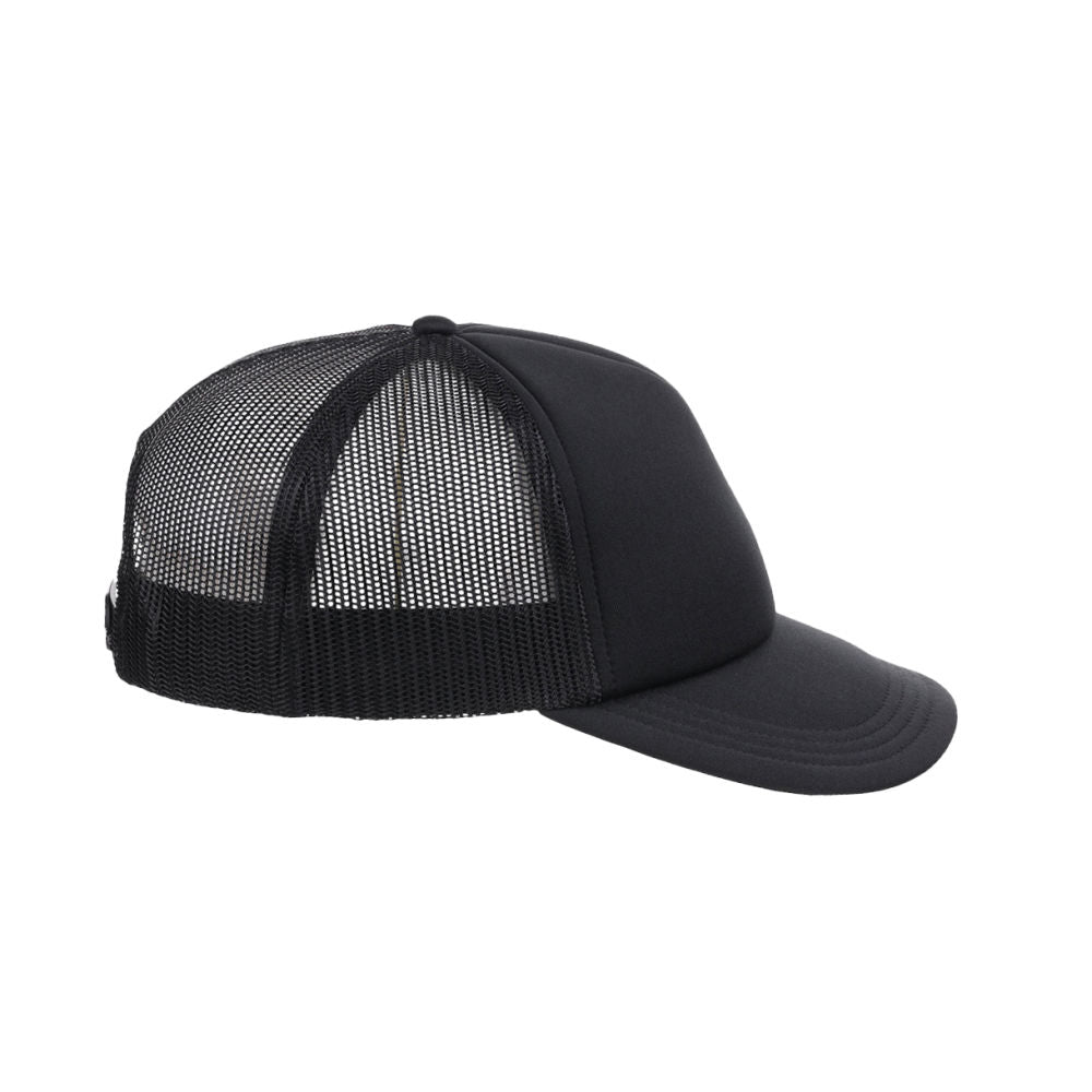 Crowns By Lids Screen Foam Trucker Cap - Black/Black