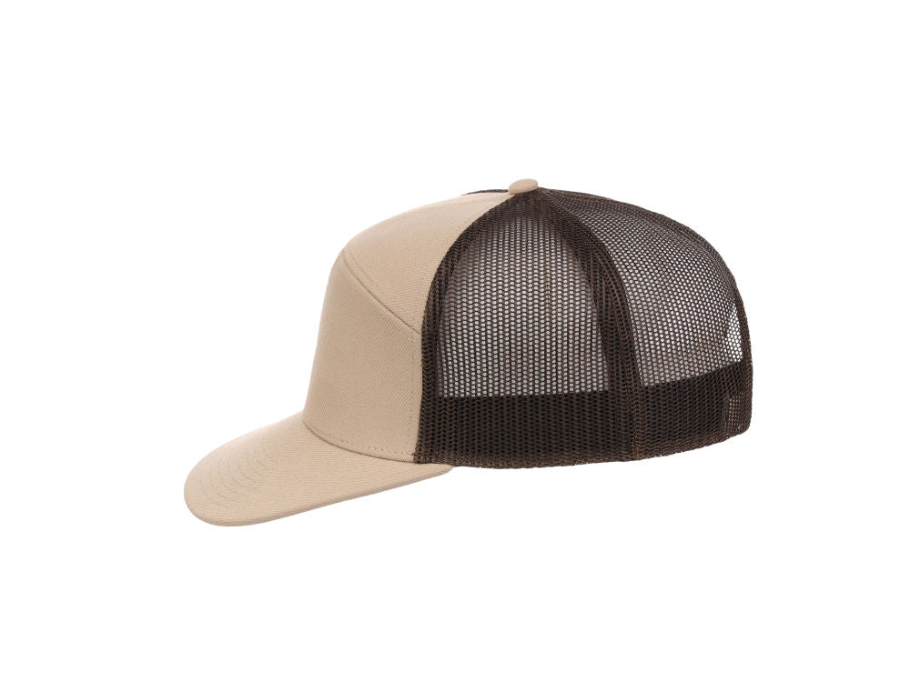 Crowns by Lids Birdie 7-Panel Trucker - Khaki/Brown