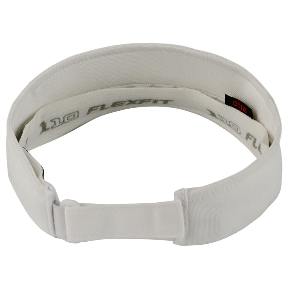 Flexfit Mini Pique Visor - White