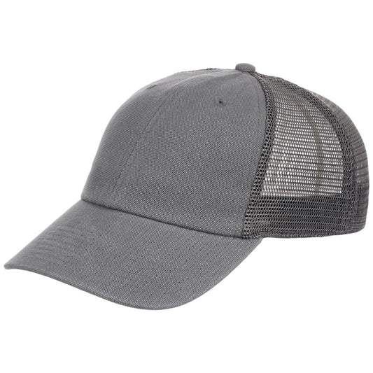 Crowns By Lids Workers Canvas Meshback Trucker Cap - Dark Grey