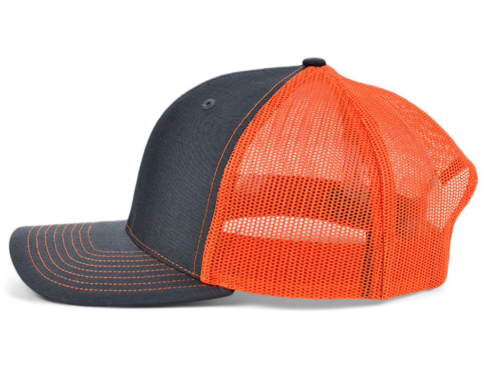 Richardson 112 Trucker - Charcoal/Orange