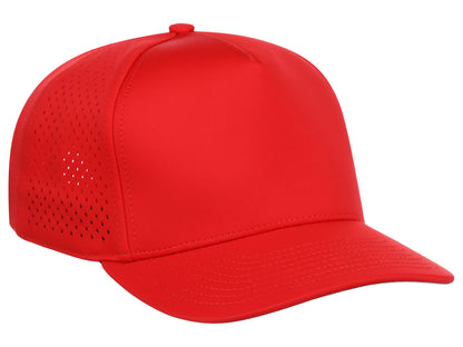 Crowns By Lids Tee Box 5-Panel Tech Cap - Red