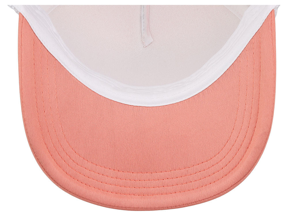 Crowns By Lids Screen Foam Trucker Cap - White/Peach Puff