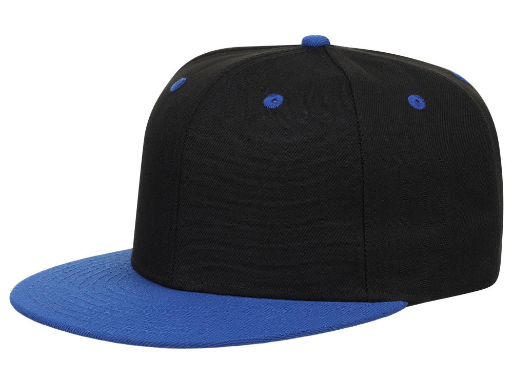 Crowns By Lids Dime Snapback Cap - Black/Royal Blue