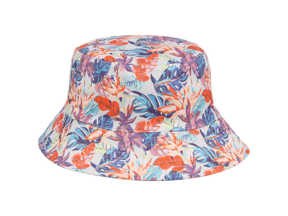 Crowns By Lids Tropical Bucket Hat - Ivory/Blue/Orange