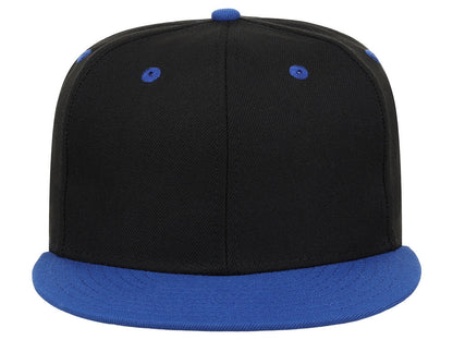 Crowns By Lids Dime Snapback Cap - Black/Royal Blue