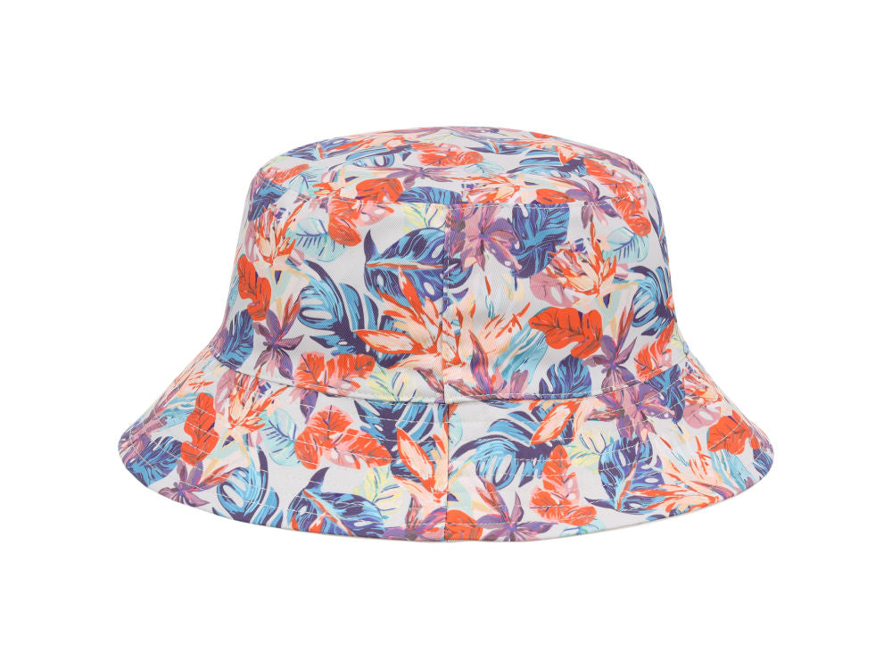 Crowns By Lids Tropical Bucket Hat - Ivory/Blue/Orange