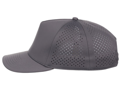 Crowns By Lids Tee Box 5-Panel Tech Cap - Charcoal