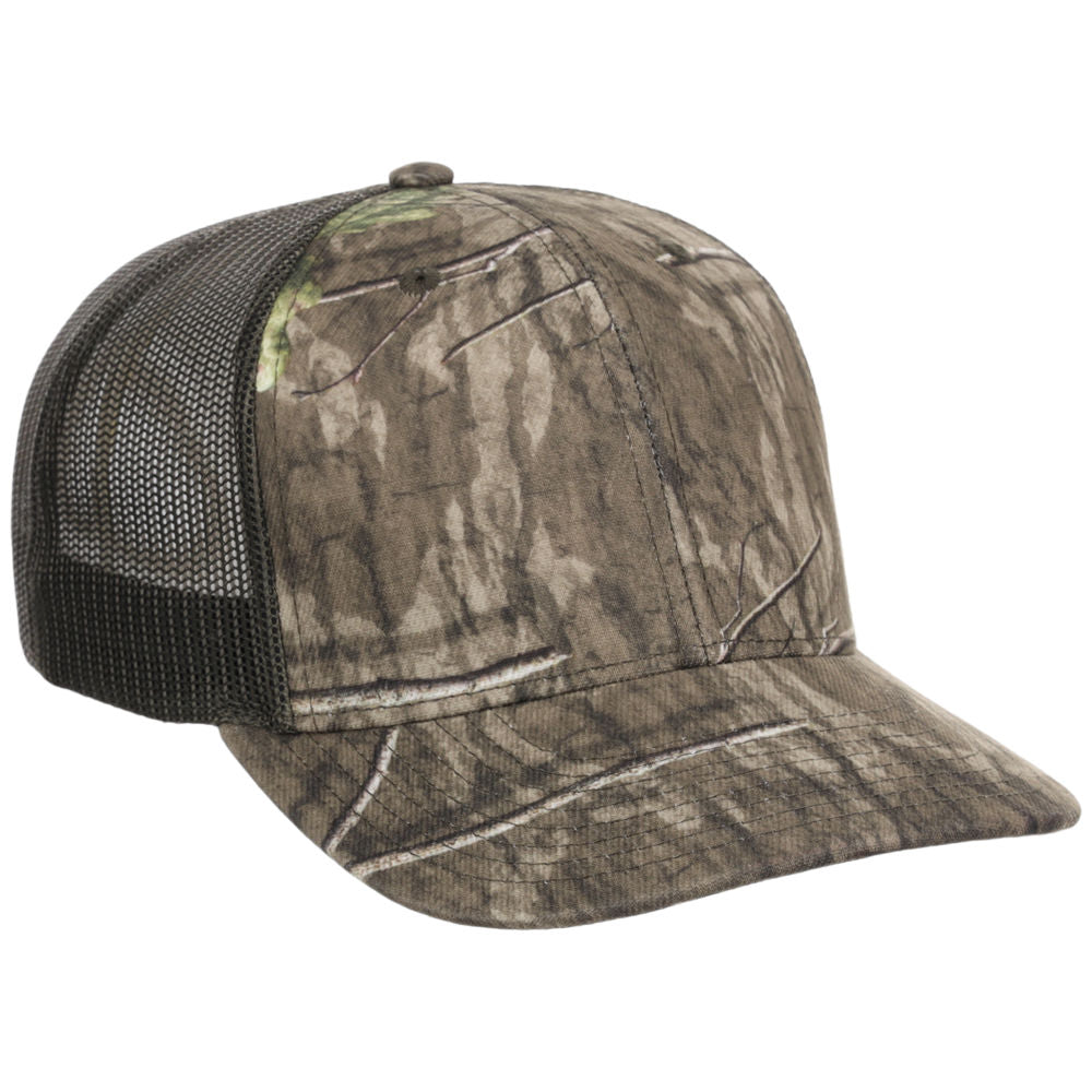 Mossy Oak X Crowns By Lids Blank Trucker Cap - Country Rights Camo