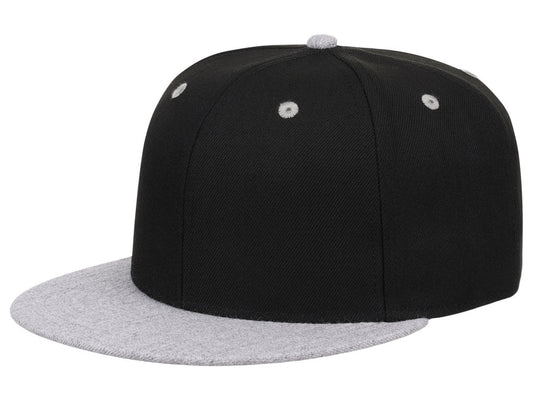 Crowns By Lids Dime Snapback Cap - Black/Heather Grey