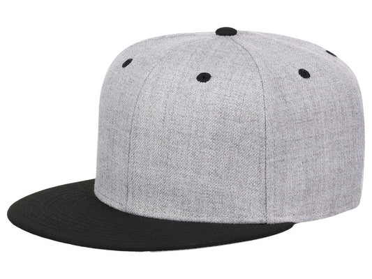 Crowns By Lids Dime Snapback Cap - Heather Grey/Black