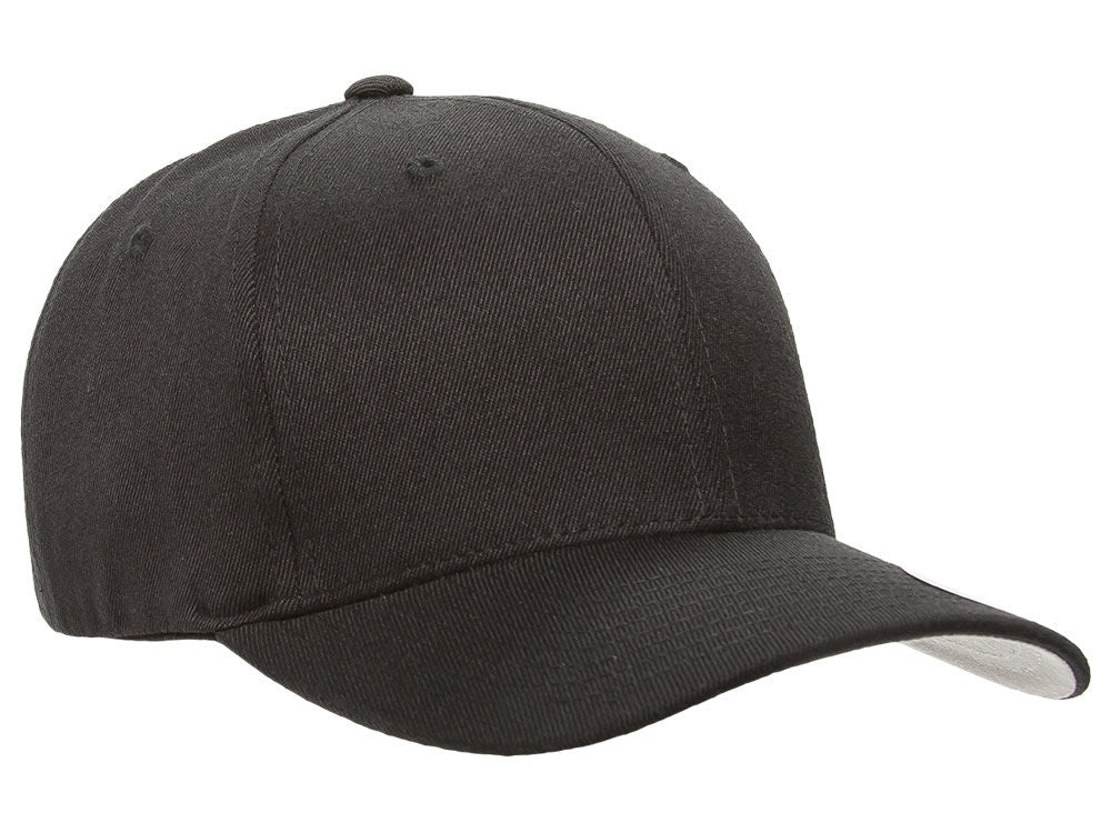 Youth Unifit Flexible Fitted Cap Kids Hat Gorra negra, Negro 