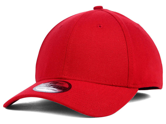 New Era Blank Poly 39THIRTY Cap - Scarlet