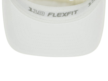 White Flexfit 8110 W/R Poly Dobby Span Visor