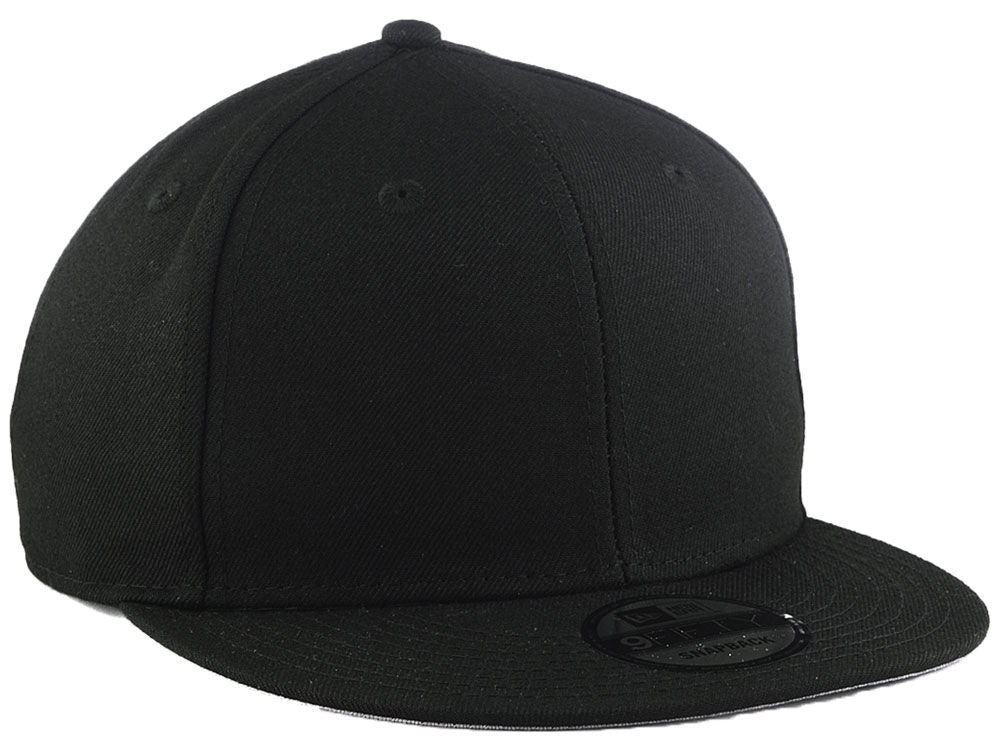 Blank black new era snapback Clearance